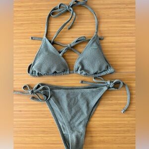 Green Roxy Swim Suit Medium